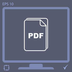 pdf vector icon