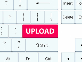 Upload pink keyboard button