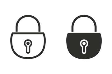 Lock vector icon.