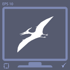 pterodactyl vector icon