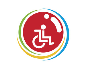 wheel chair healthcare medical pharmacy icon image vector