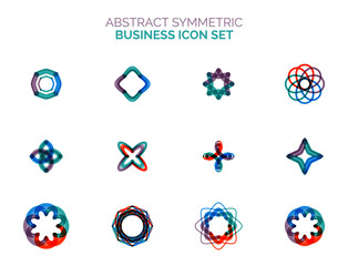 Set of vector abstract shapes