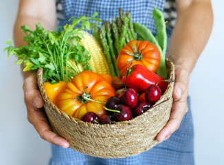 fresh vegetables and fruits