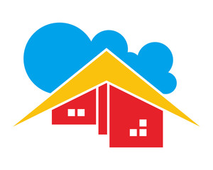 building residential architecture icon image vector