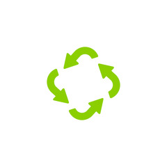 Recycling ecology thin line icon. Protection of the environment and nature linear sign. Ecological symbol for infographic, website or app.