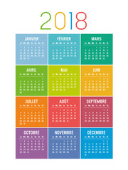 Calendrier Agenda 2018
