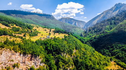 Beautiful canyon of the Tara river in Montenegro