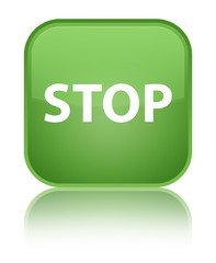Stop special soft green square button