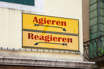 Schild 227 - Agieren