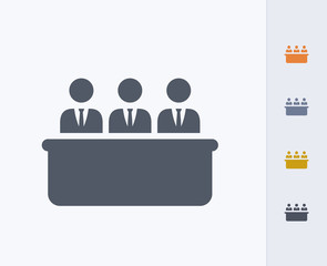 Board Of Directors - Carbon Icons. A professional, pixel-aligned icon designed on a 32x32 pixel grid and redesigned on a 16x16 pixel grid for very small sizes.