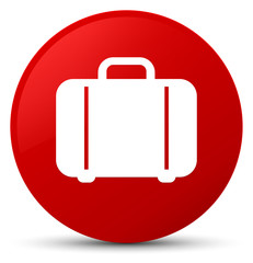 Bag icon red round button