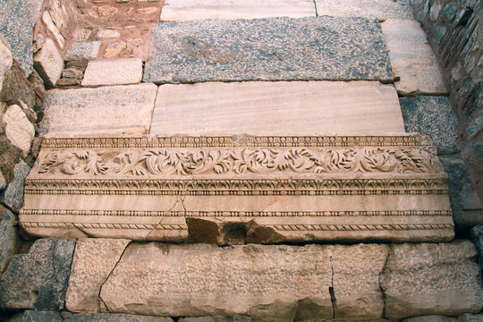 details from Iznik Roman Lefke Door in Iznik (nicaea), Bursa, Turkey