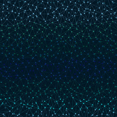 Polygonal grid pattern seamless pattern background, connecting technilogy modern triangle net, glowing stars