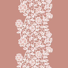Lacy vintage trim.