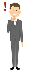 ビジネスマン　びっくり