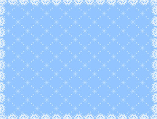 レース　雪の結晶　背景