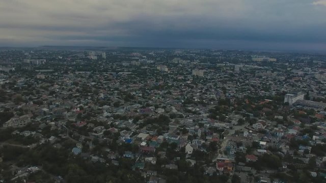 Aerial view of Favela