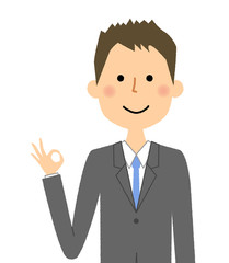 ビジネスマン　OK