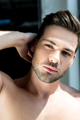 Obraz premium shirtless young man