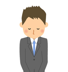 ビジネスマン　おじぎ