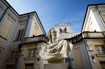 Palazzo Alfieri in Asti (Italy), historic baroque palace and bithplace of the famous XVIII century...