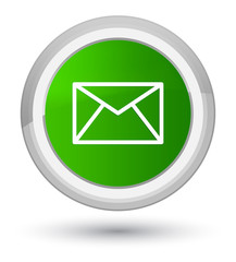 Email icon prime green round button
