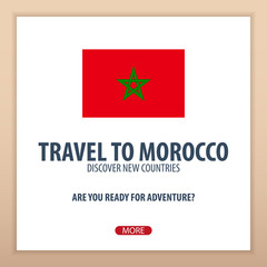 Obraz na płótnie Canvas Travel to Morocco. Discover and explore new countries. Adventure trip.