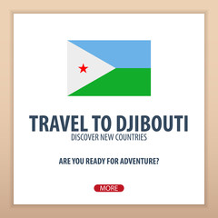 Travel to Djibouti. Discover and explore new countries. Adventure trip.