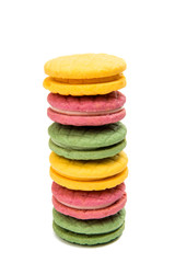 fruit biscuits isolated