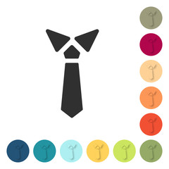 Farbige Buttons - Krawatte