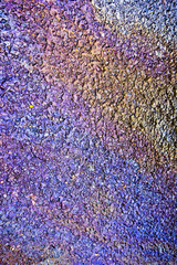 Metallic Rainbow Petrol Spill on Pavement Sidewalk