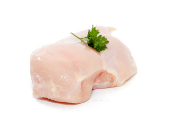 chicken breast isolated on white background