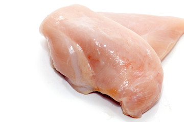 chicken breast isolated on white background
