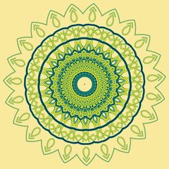 Arabic color mandala