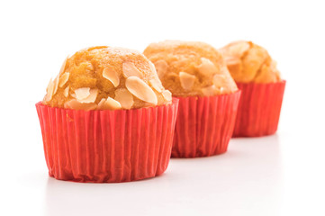 muffin cake on white background