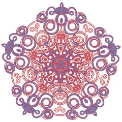 Colorful Mandala. Ethnic tribal ornaments