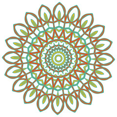 Colorful Mandala. Ethnic tribal ornaments