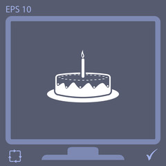 cake vector icon