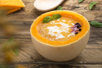 Pumpkin cream NEW CONCEPT, 3D effect