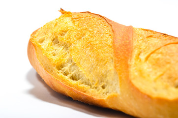 cakes and breads on a white background