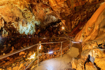 Manita pec hidden cave on top of the Velebit mountain in National park Paklenica