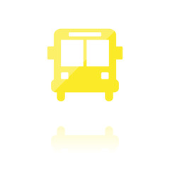 farbiges Symbol - Schulbus