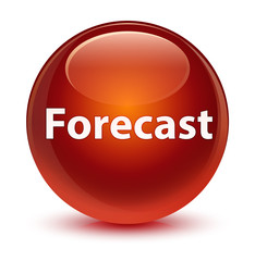 Forecast glassy brown round button