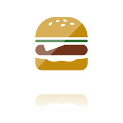 farbiges Symbol - Burger