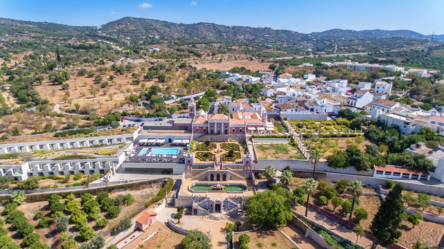 Estoi, Portugal - Setembro, 02. 2017: Estoi Palace and garden Estoi, Algarve, Portugal, Faro
