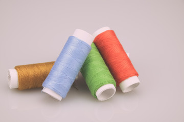 thread rolls with filter effect retro vintage style