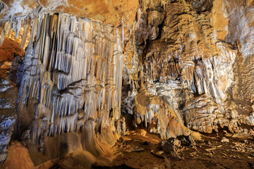 Manita pec hidden cave on top of the Velebit mountain in National park Paklenica
