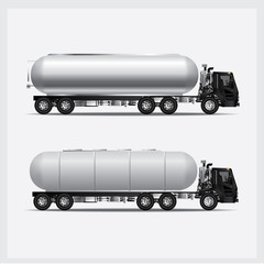 Cargo Trucks Transportation Vector Illustration