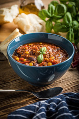 Mexican chili con carne.