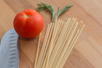 Tomato, pasta and rosemary